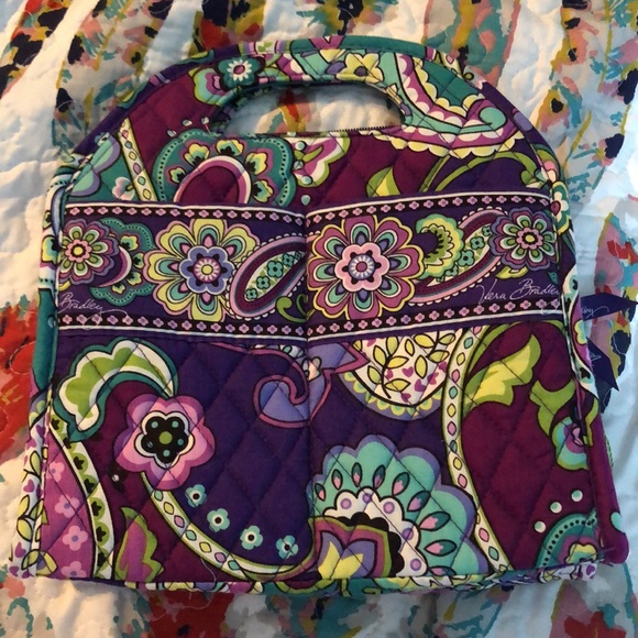 Vera Bradley lunch bag purple paisley - Picture 3 of 3